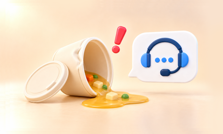 澳覓收到的餐點損壞或倒瀉怎麼辦？